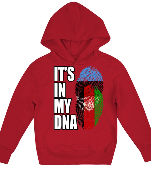 Estonian And Afghanistan Mix Heritage DNA Flag Kids Hoodie