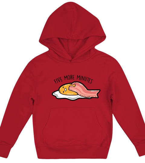 Fried egg - Five more minutes Kids Hoodie