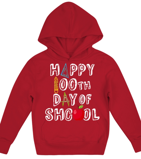 Happy 100 th day of school Kids Hoodie