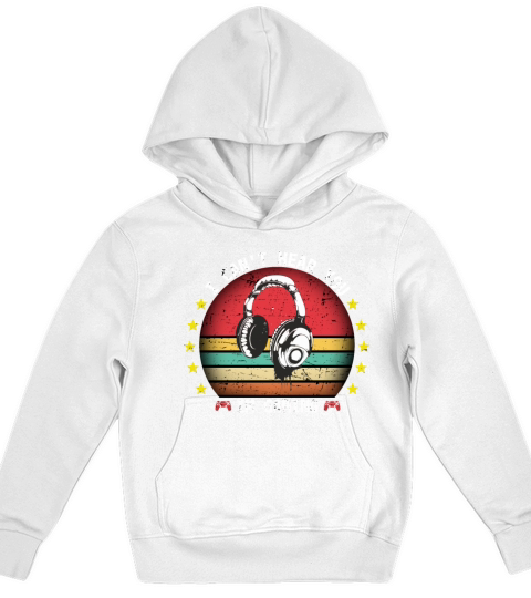 I CANT HEAR YOU IM GAMING VINTAGE DESIGN Kids Hoodie