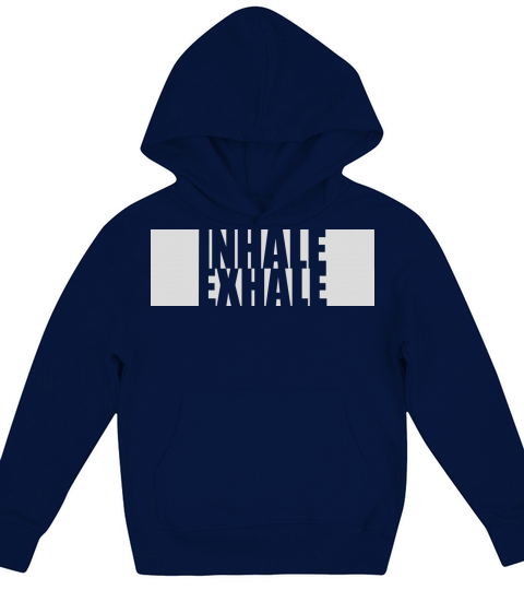 inhale exhale yoga quote Kids Hoodie