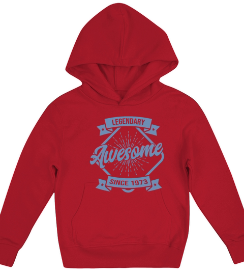 Legendary since 1973 birthday Kids Hoodie