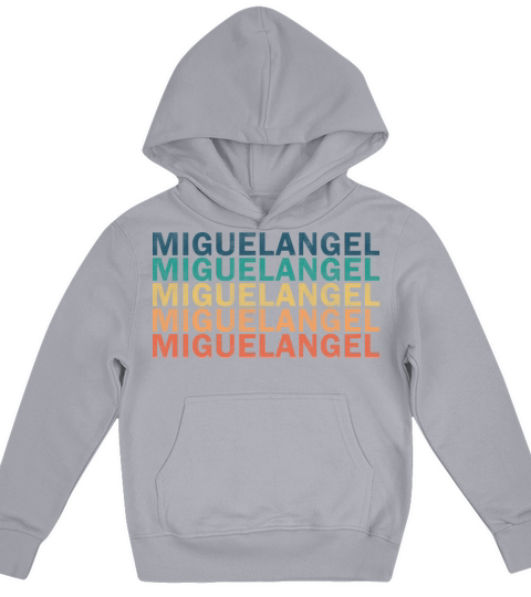 Miguelangel Name T Shirt - Miguelangel Vintage Ret Kids Hoodie