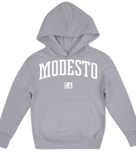 Modesto California Vintage Style Kids Hoodie