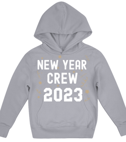 New Year Crew 2023 Funny Matching Party Pajama Kids Hoodie