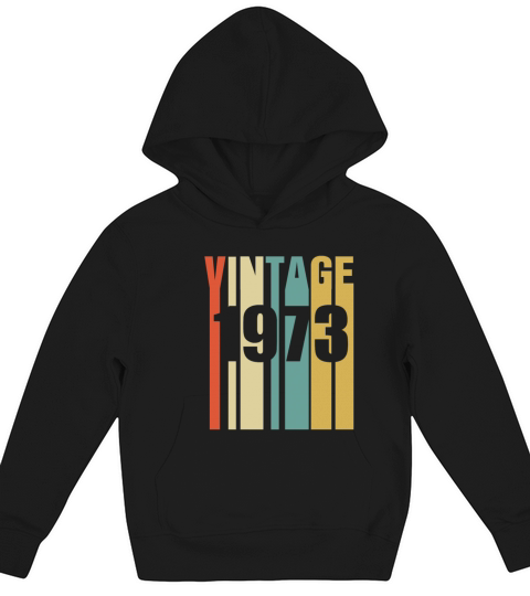 Vintage 1973 Retro Kids Hoodie