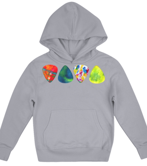 Vintage Guitar Picks Kids Hoodie
