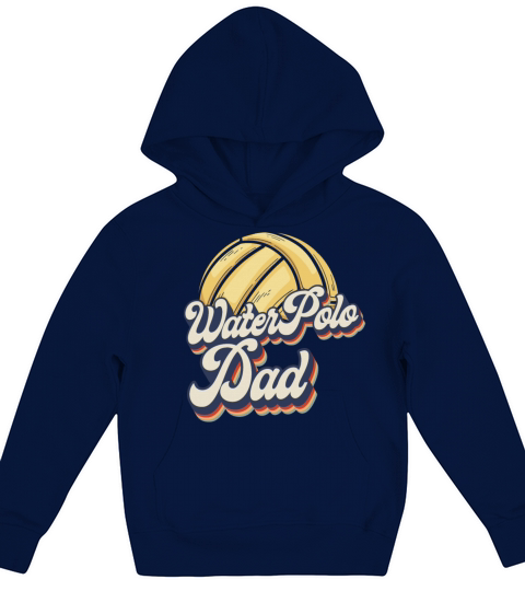 Water Polo Dad Retro Vintage Water Kids Hoodie