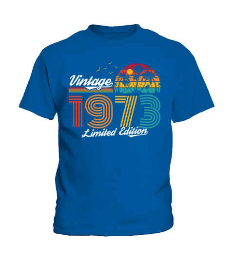1973 Vintage born in Retro age Birthday gift idea Kids T-Shirt
