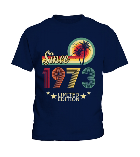 50th Birthday Retro 1973 Limited Edition Gift Kids T-Shirt