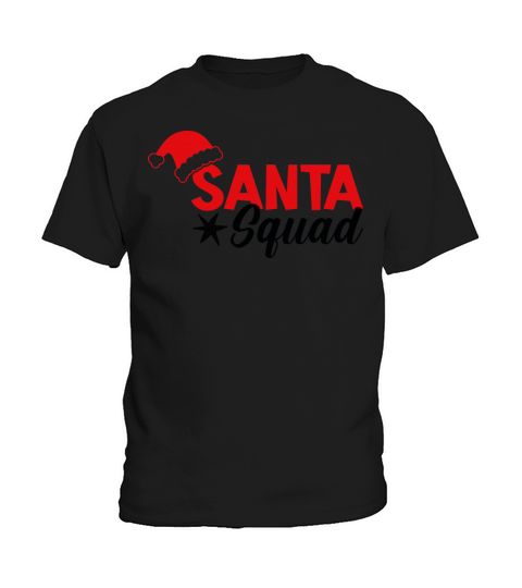 Funny Christmas Santa Squad Quotes Kids T-Shirt