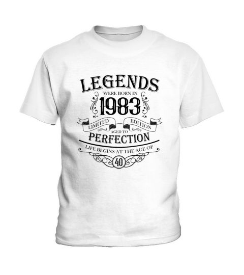 vintage 1983 birthday legend 40th birthday saying Kids T-Shirt