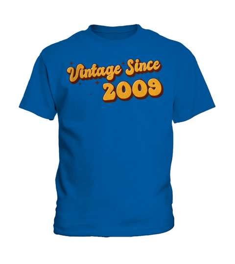 Vintage since 2009 14 Years Old - Groovy 14th Kids T-Shirt