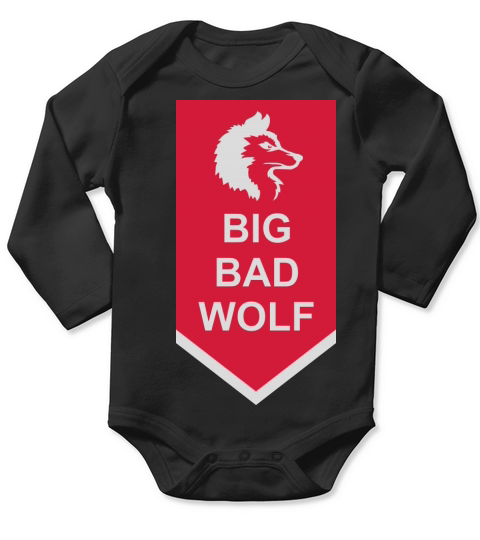 big bad wolf quote Long Sleeve Baby One-Piece