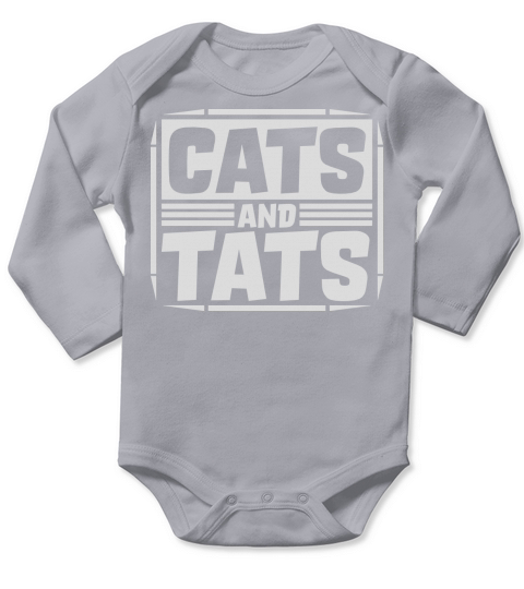 cats and tats quote Long Sleeve Baby One-Piece