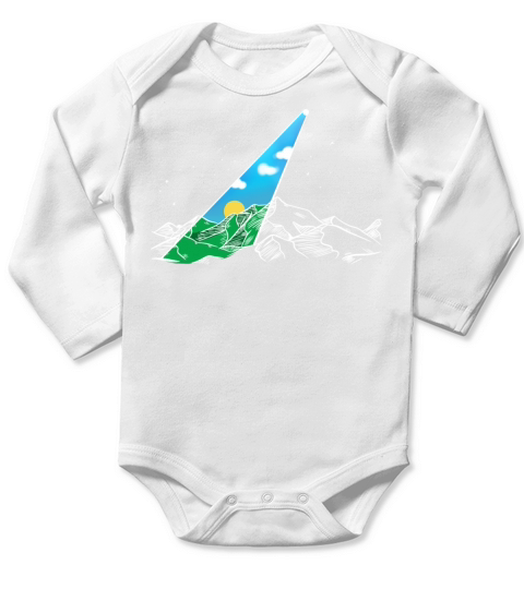 Cloudy Sky Long Sleeve Baby One-Piece