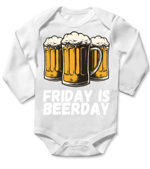 Drinking Beer Homebrew Long Sleeve Baby One-Piece