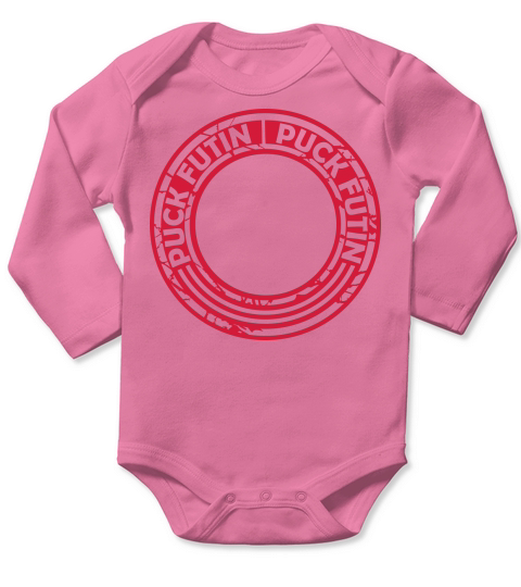 puck futin logo design Long Sleeve Baby One-Piece