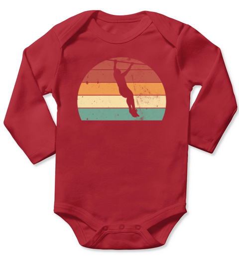 Retro Calisthenics Workout Equipment Long Sleeve Baby One-Piece