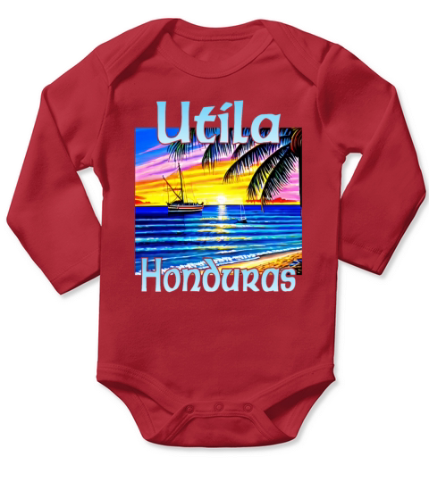 Utila Honduras Long Sleeve Baby One-Piece
