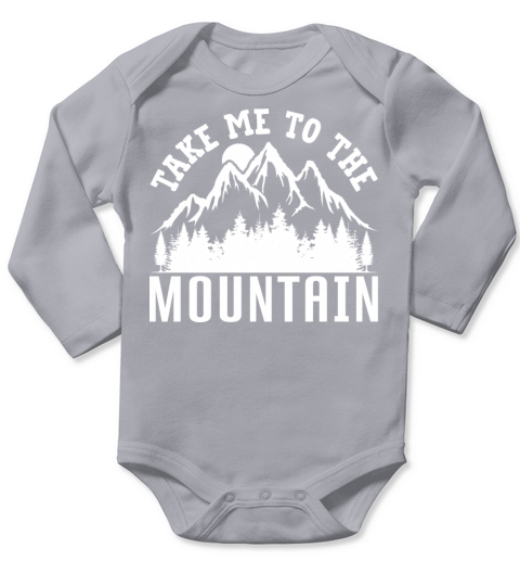 Vintage Mountains Climber Hiker Long Sleeve Baby One-Piece