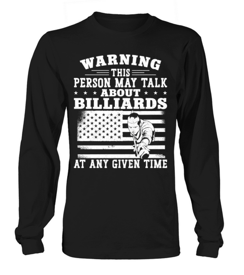 Billiards Pool Player Ball Vintage Long sleeved Unisex