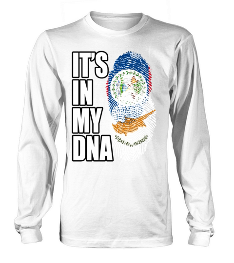 Cypriot And Belizean Mix Heritage DNA Flag Long sleeved Unisex