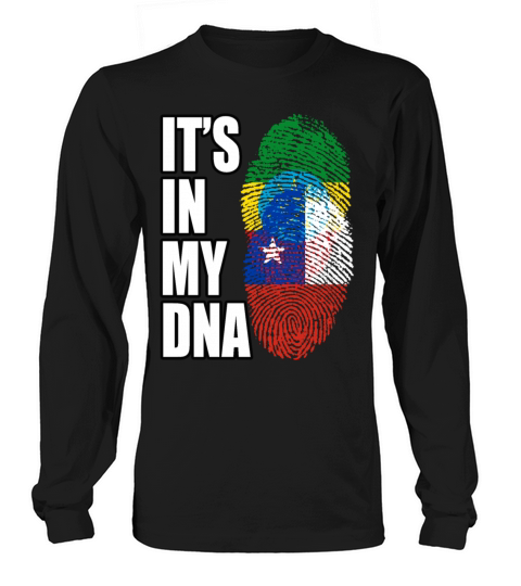 Ethiopian And Chilean Mix Heritage DNA Flag Long sleeved Unisex