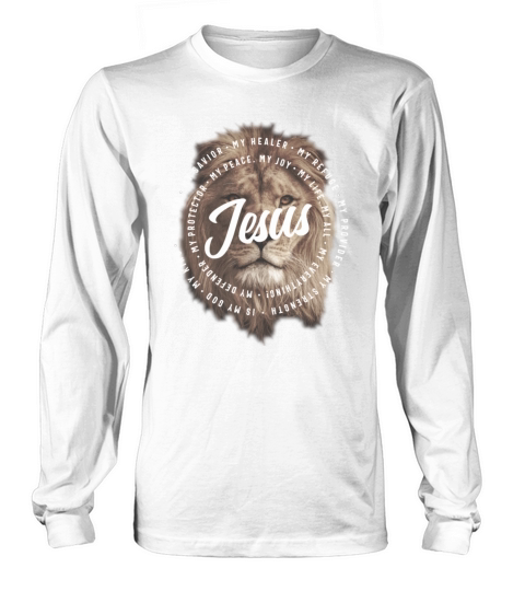 Jesus Is My God King My Lord My Savior Brown Lion Long sleeved Unisex