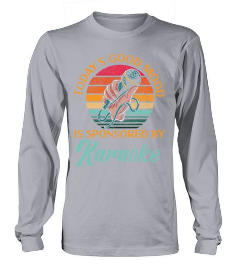 Karaoke Singer Retro Vintage Long sleeved Unisex