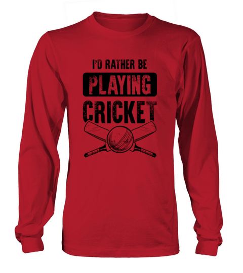 playing cricket Long sleeved Unisex