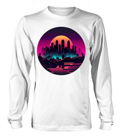 Retrowave Synthwave 80s Design Long sleeved Unisex
