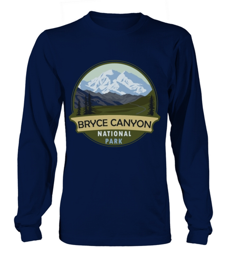 Vintage Retro Bryce Canyon National Park Mountain Long sleeved Unisex