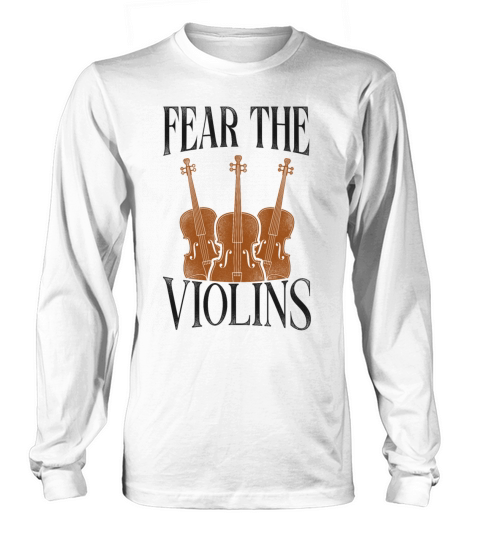 Violin Violinist Vintage Fear The Long sleeved Unisex