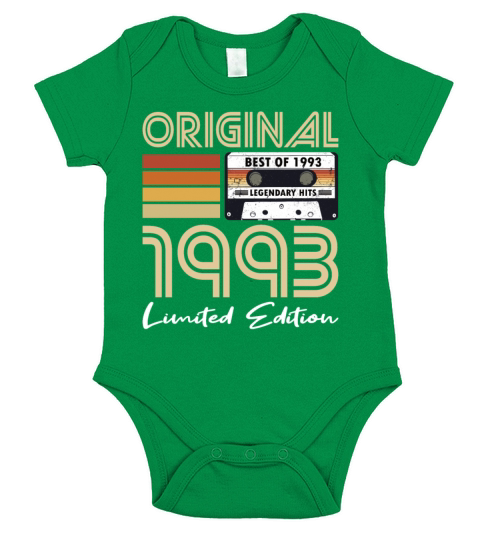 30th birthday vintage 1993 original 1993 Short Sleeve Baby One-Piece
