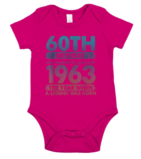60 Birthday Decorations Gift Short Sleeve Baby One-Piece