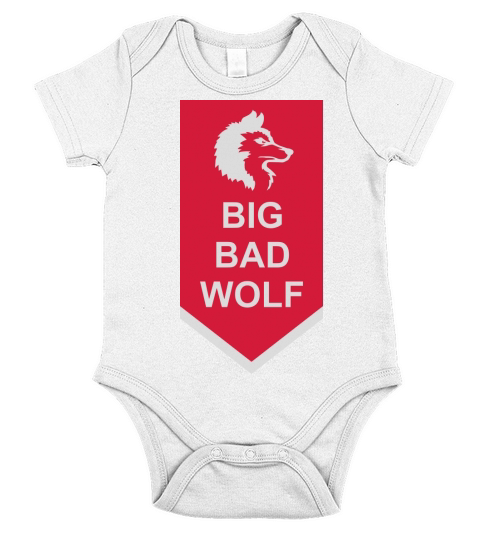 big bad wolf quote Short Sleeve Baby One-Piece