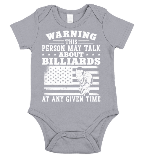 Billiards Pool Player Ball Vintage Short Sleeve Baby One-Piece