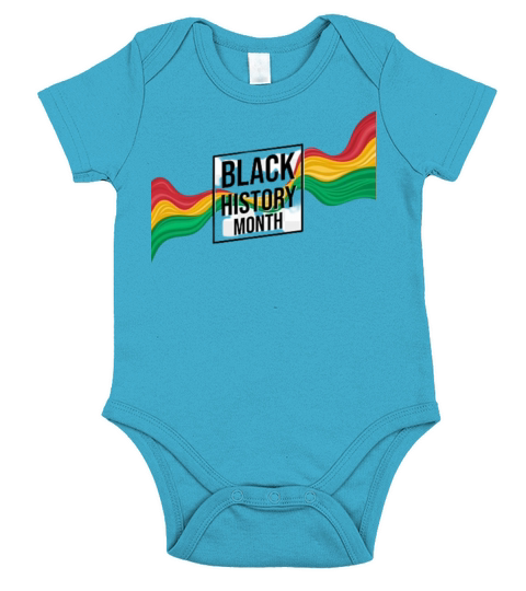 Black history month design logo825 Short Sleeve Baby One-Piece