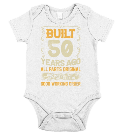 Built 50 Years Ago - All Parts Original Outfit 50t Short Sleeve Baby One-Piece