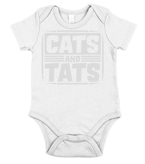 cats and tats quote Short Sleeve Baby One-Piece
