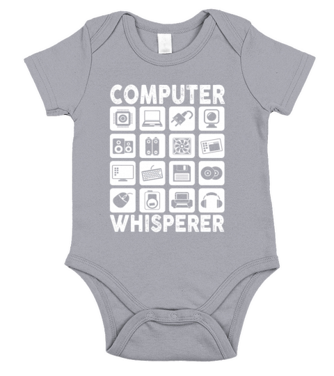 Computer Whisperer IT Tech Support Network Short Sleeve Baby One-Piece