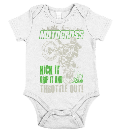 Dirt Bike Throttle Out Short Sleeve Baby One-Piece