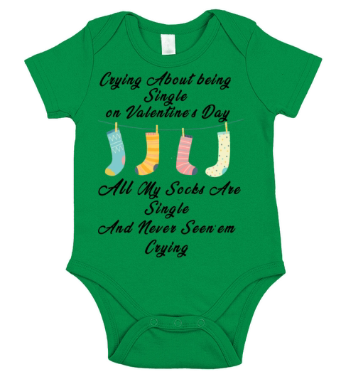 Funny Valentines Day Artwork For Singles Short Sleeve Baby One-Piece