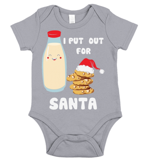 I Put Out For Santa Christmas Shirt Short Sleeve Baby One-Piece
