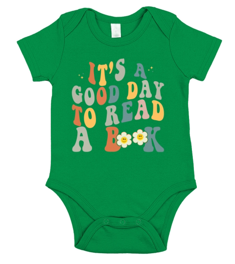 Its A Good Day To Read Books Bookish Repel Reader Short Sleeve Baby One-Piece