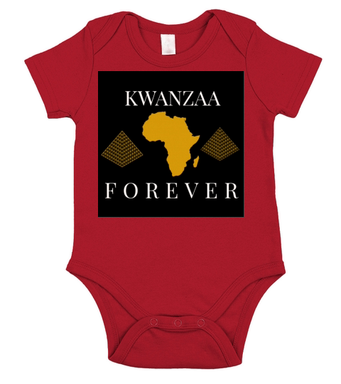 KWANZAA FOREVER CELEBRATE THE HOLIDAY WITH PRIDE Short Sleeve Baby One-Piece