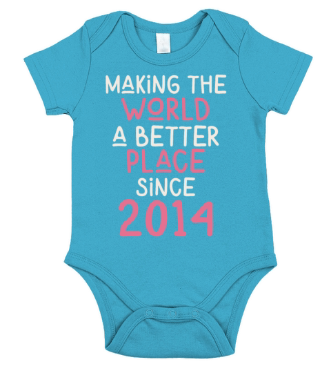 Making the World a better place since 2014 Short Sleeve Baby One-Piece