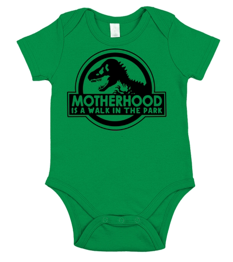 Motherhood Is A Walk In The Park Light Shirt New Short Sleeve Baby One-Piece
