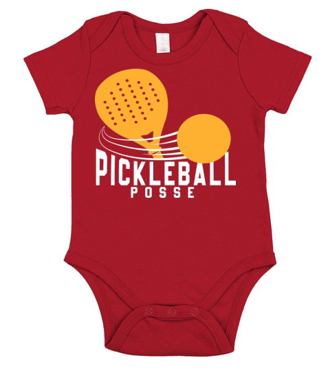 Pickleball Posse Funny Pickleball Quote For Short Sleeve Baby One-Piece